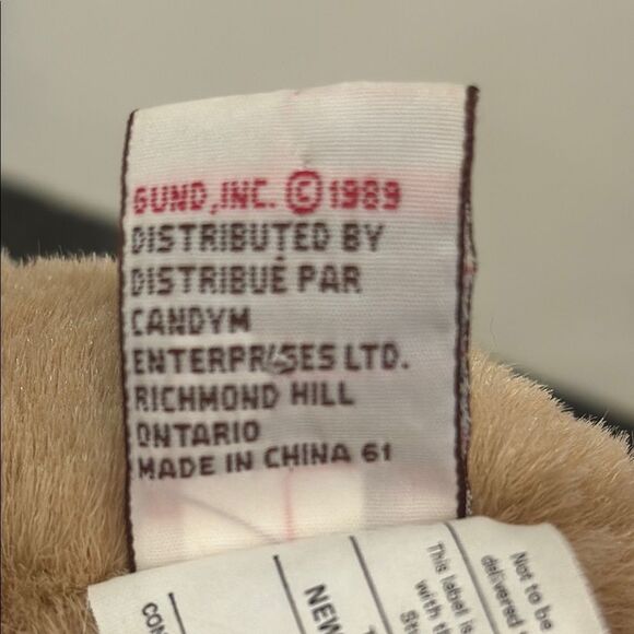 Vintage GUND Lion Brutus (8inch) Plush Toy Short Mane Light Brown - Picture 9 of 9